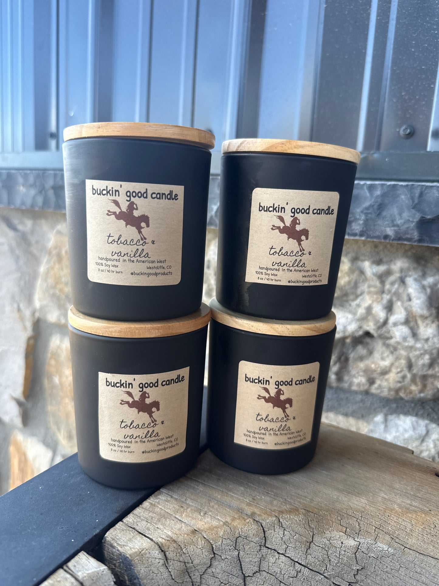 Tobacco Vanilla, Wooden Wick Candle