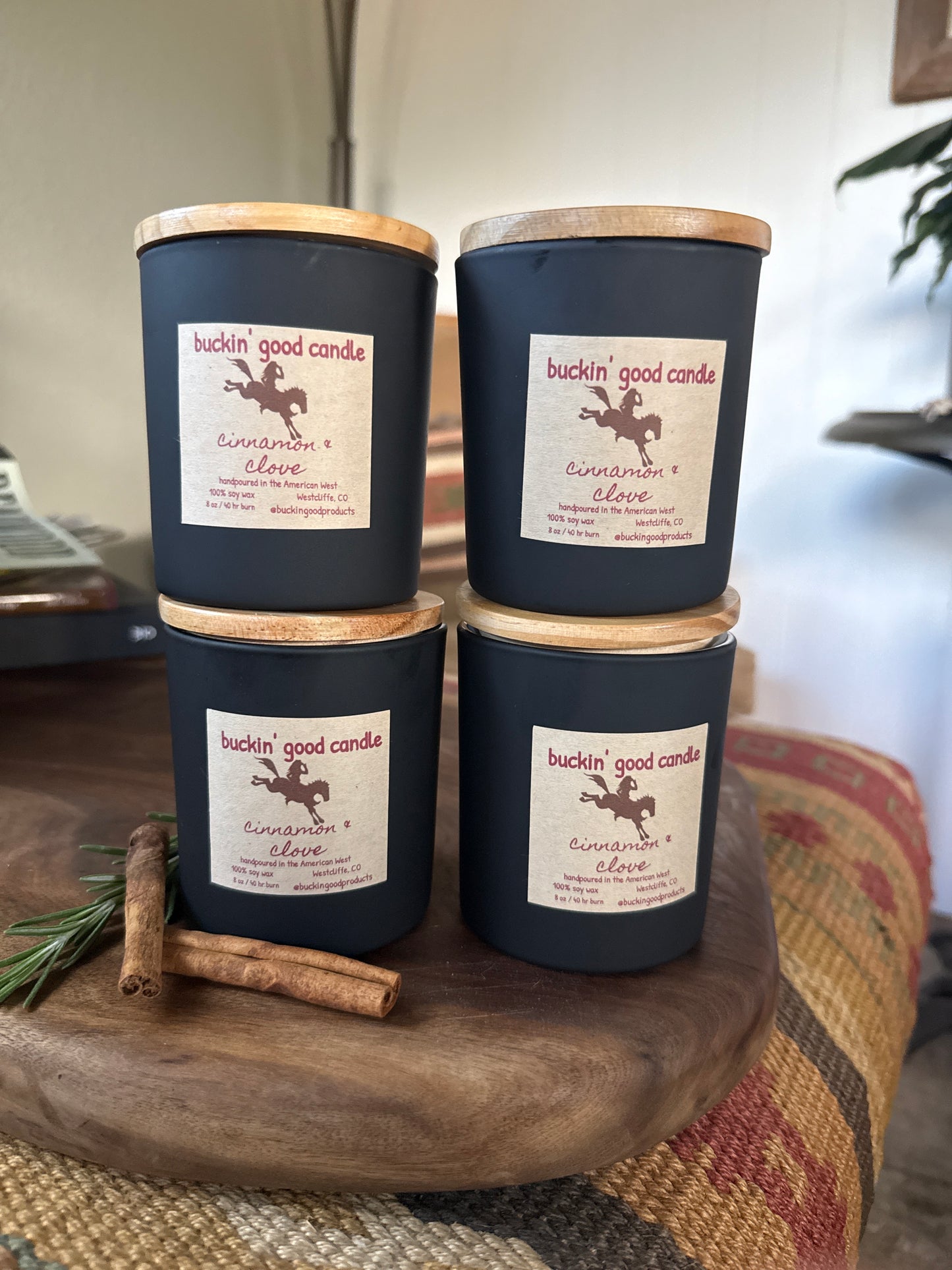 Cinnamon and Clove, Wooden Wick Candle