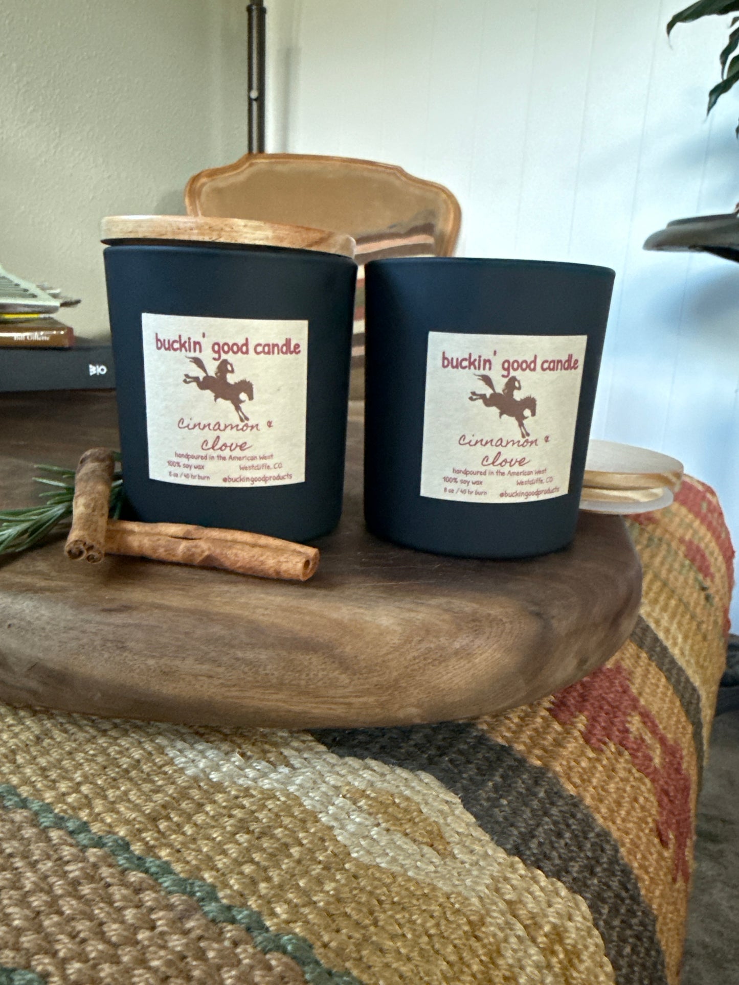 Cinnamon and Clove, Wooden Wick Candle