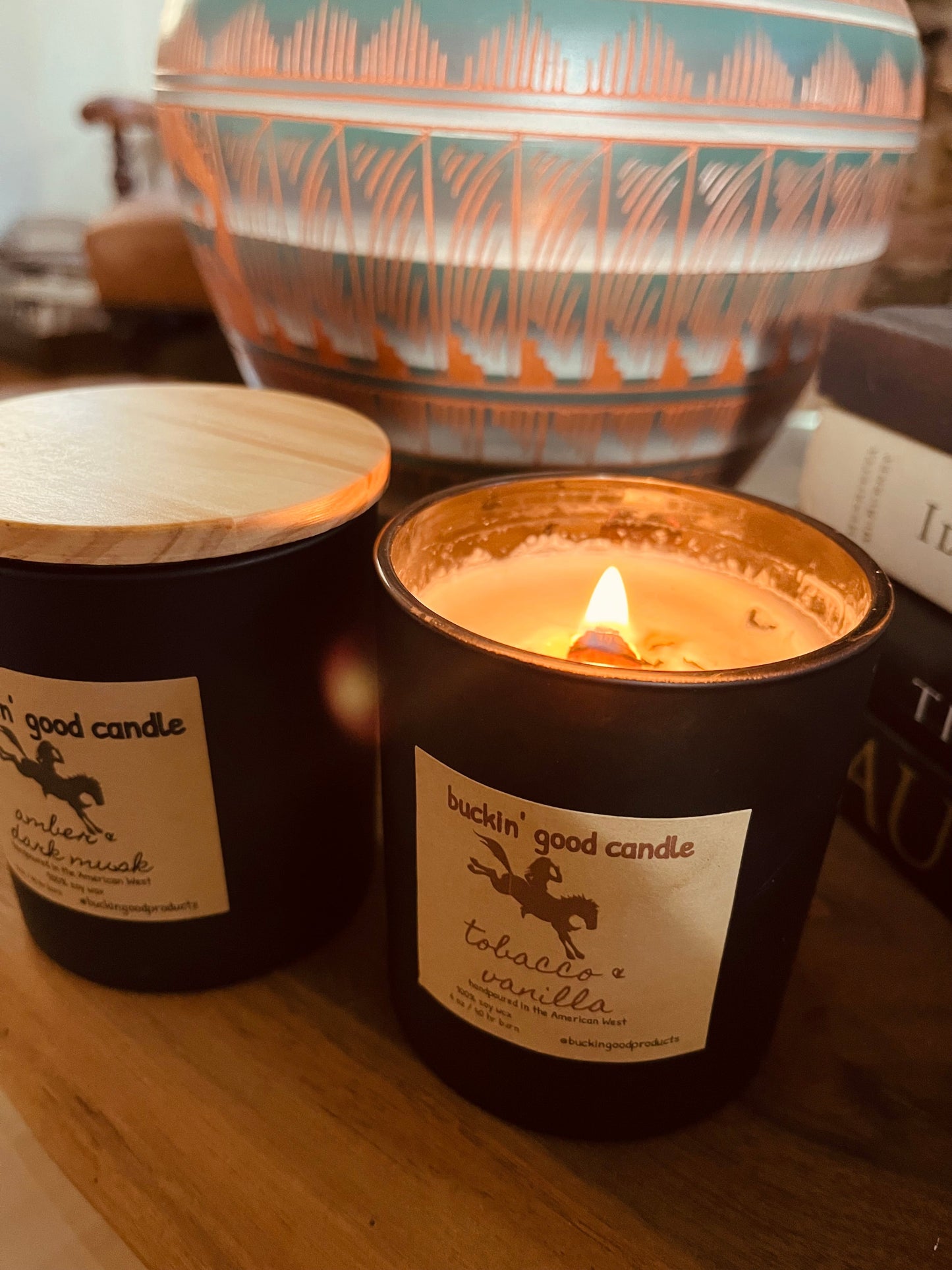 Tobacco Vanilla, Wooden Wick Candle