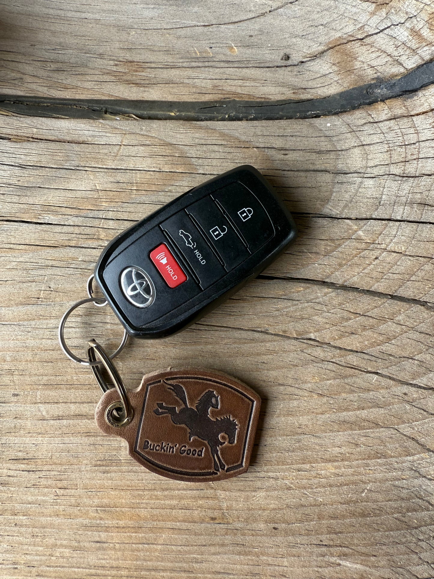 Buckin' Good Keychain