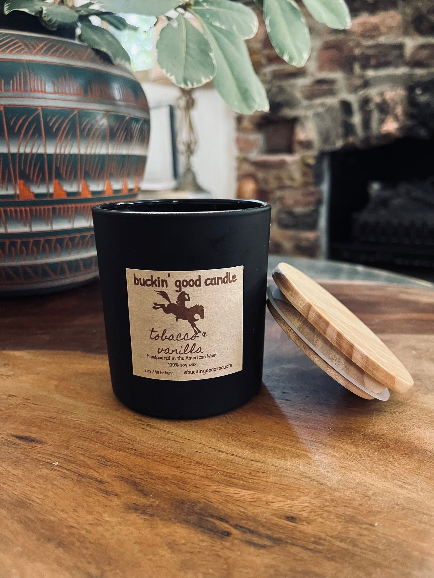 Tobacco Vanilla, Wooden Wick Candle