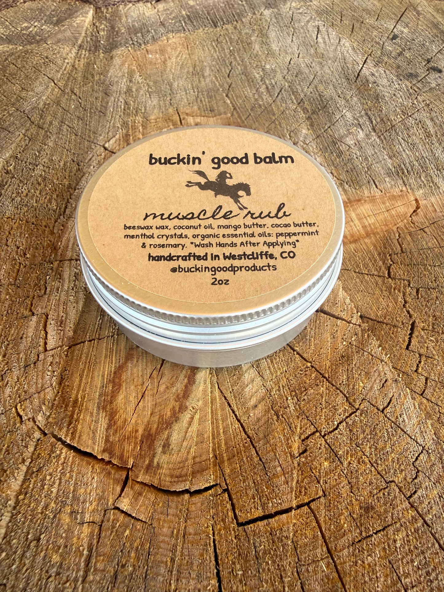 Muscle Rub (buckin’ good balm)
