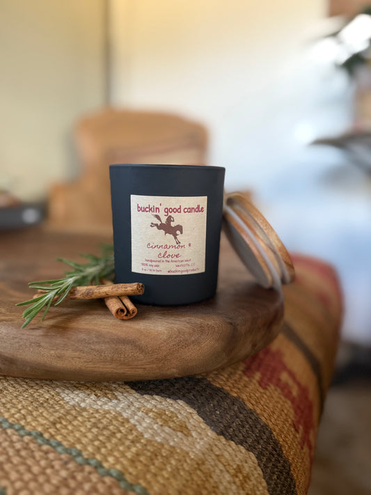 Cinnamon and Clove, Wooden Wick Candle