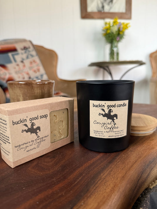 Cowgirl Coffee, Double Wick Candle
